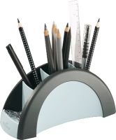 DURABLE Stifteköcher/7720-01, silber/schwarz