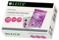 LEITZ Laminierfolientasche für Visitenkarten 60 x 90mm 125 mic 100 Stück