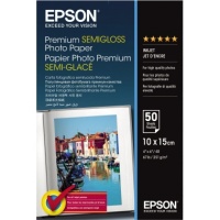 Epson Fotopapier Premium C13S041765 10x15cm Semigloss 50 Stück