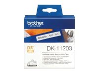 Brother Ordneretikett DK11203 17x87mm selbstklebend weiß 300 Etik./Rl.