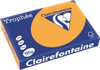 Clairefontaine Tropheé Papier/1205C A4 clementine/orange 120g 250 Blatt