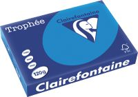 Clairefontaine Tropheé Papier/1291C A4 kariben/blau 120g 250 Blatt
