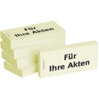 BIZSTIX Haftnotizen Für Ihre Akten 75 x 35 mm 5x 100 Blatt