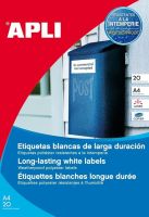 agipa Wetterfeste Folien-Etiketten Durchmesser 30 mm 960 Etiketten weiß
