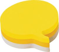 Post-it Sprechblasen/2007SP, 3-farbig, Sprechblase, 70x70mm, Inh. 225 Blatt