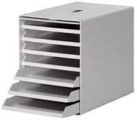 DURABLE Schubladenbox IDEALBOX PLUS mit 7 Schubladen grau