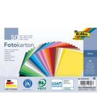 Folia Fotokarton 50 x 70 cm 300g farbig sortiert 100 Blatt