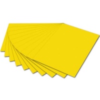 folia Tonpapier 50x70 cm 130g bananengelb 10 Blatt