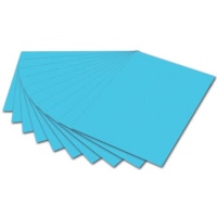 folia Tonpapier 50x70 cm 130g himmelblau 10 Blatt