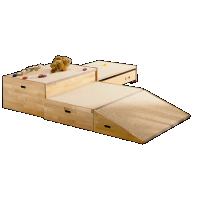 Spielpodestlandschaft Set 20 mit Teppichbelag