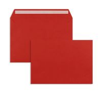 Briefumschlag Rot DIN C5 162x229 mm ohne Fenster hk 100 Stück