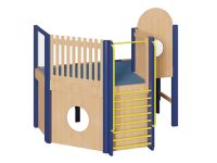 Mittlere Spielburg SBM4121 mit Sprossenwand
