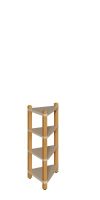 Ecke 45° für Stollenschrank4 Böden Höhe 80cm Breite 34cm