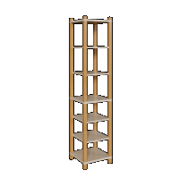 Kindergarten Stollen-Turm mit 3 feste und 4 verstellbaren Böden Breite 40cm Höhe 180cm Tiefe 40 cm