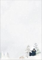 SIGEL Weihnachts-Motivpapier DP601 DIN A4 Cozy Christmas Watercolor 25 Blatt