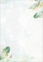 SIGEL Weihnachts-Motivpapier DP481 DIN A4 Christmas Forest Watercolor 100 Blatt