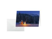 sigel Weihnachtskarte DS096 Christmas Chapel DIN A6 10 Stück 