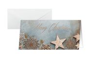sigel Weihnachtskarte DS099 Glamorous Christmas DIN lang 10 Stück 
