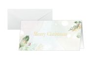 sigel Weihnachtskarte DS199 Christmas Forest Watercolor DIN lang 25 Stück 