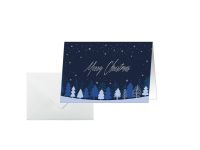 sigel Weihnachtskarte DS635 Snowflake Serenity DIN A6 quer 25 Stück 
