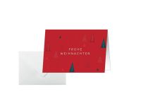 sigel Weihnachtskarte DS636 Ruby Pines DIN A6 quer 25 Stück 