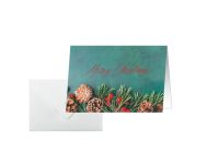 sigel Weihnachtskarte DS642 Green Christmas DIN A6 quer 25 Stück 