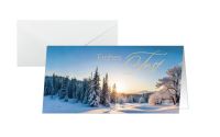 sigel Weihnachtskarte DS638 Winter Wonderland DIN lang 25 Stück 