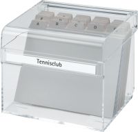 MAUL Acryl-Karteikasten/1952805, klar, A6, 157x128x125mm