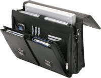 Alassio Aktentasche VENETO/ 47118, B41,7xH31,5xT15 cm, schwarz, Lederimitat