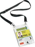 DURABLE Namenschild 8525-01 schwarz Band VE10