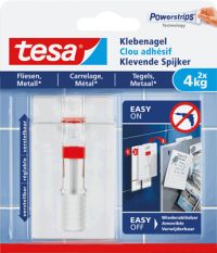 tesa Verst Klebenägel f. glatte Untergründe/77767-00000-00 2 St.+6 Stripes 4 kg