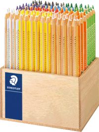 STAEDTLER Farbstifte Jumbo Noris im Holzaufsteller 122 Stück/128 CA112