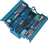 Heytec Werkzeugkasten bestückt 96-teilig blau Metall
