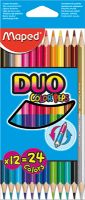 Maped Buntstifte Duo Maxi 12er-Kartonschachtel/M829600 Ø 2,9 mm 12