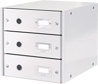 LEITZ Schubladenset Click & Store, 3 Schubladen/6048-00-01, weiß, 251x81x330mm