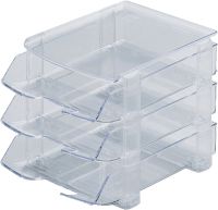 HAN Briefablagenset Wave /1043-23, glasklar, Kunststoff, DIN C4