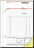 sigel Rechnung/SD033, weiß+gelb, SD, A6 hoch, Inh. 2 x 40 Blatt
