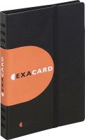 EXCACOMPTA Visitenkartenbuch Exactive green filing/75034E, schwarz, 145x200mm