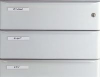 DURABLE Beschriftungsfenster SCHILDFIX/8010-19 10mm farblos Inhalt 10 Stück