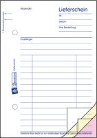 AVERY Zweckform Lieferscheine/Empfangsscheine/1723, SD, DINA6 hoch, 3x40Blatt