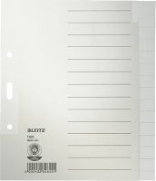 LEITZ Tauenregister blanko/1225-85, grau, A5 hoch, 170x200mm, Inh. 15 Blatt