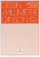 Canson Millimeterpapier Blöcke, 67501, orange, 80 g/qm, DIN A4, Inh.50Blatt