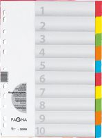 PAGNA Kartonregister/32001-20, farbig, 10-teilig