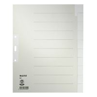 LEITZ 1221-85 Tauenpapier-Register blanko DIN A4 Überbreite 10-teilig