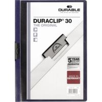 DURABLE Klemmmappe DURACLIP 30 220028 DIN A4 Hartfolie nachtblau