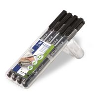 STAEDTLER Folienstift Lumocolor 318-9WP4HZ 0,6mm sw 4St