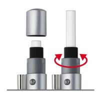 Faber-Castell Druckbleistift GRIP 2011 131211 0,7mm B silber
