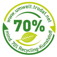 trodat Printy-Dater 64249  Datumstempel BEZAHLT Druck bl/rt