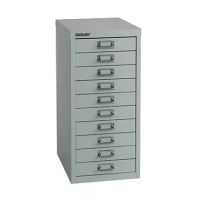 Bisley Schubladenschrank L2910645 10Schubfächer lichtgrau