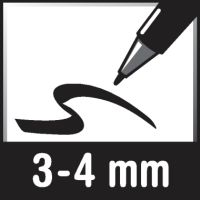 edding Permanentmarker 550 4-550002 3-4mm Rundspitze nachfüllbar rot